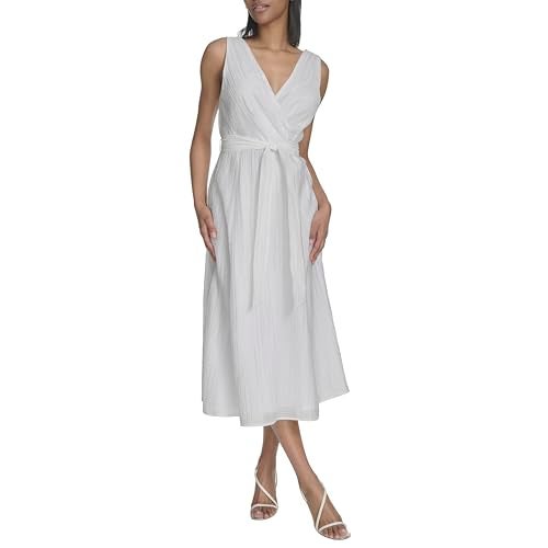 HALSTON H Women's Dress, Cream, 4 - Image 1