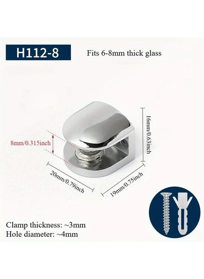 Glass Clips H112 8 For 6 8mm Cabinet Shelf With Expansion Screws Hardware Accessories - Image 3