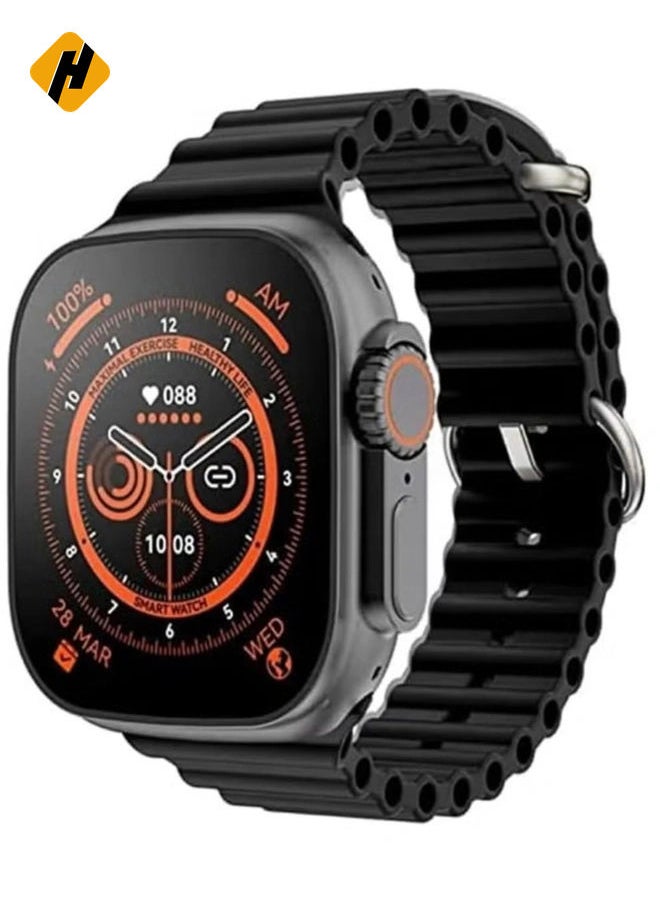 HuHa - HK 11 Ultra 49mm Smart Watch with Full Touch AMOLED Display, 2 Straps & Wireless Charger - Compatible with Android & iOS - Image 1