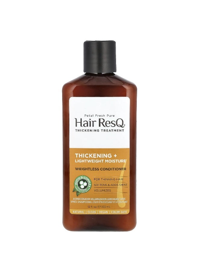 Petal fresh - Petal Fresh, Hair ResQ®, Thickening Treatment, Thickening + Lightweight Moisture Weightless Conditioner, For Thinning Hair, 12 fl oz (355 ml) - Image 1