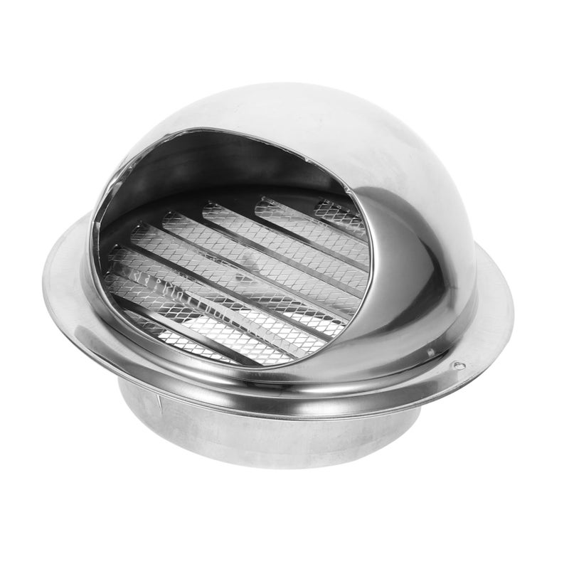 304 Stainless Steel Round Vent Cover Waterproof Soffit Vent for Dryer HVAC Outdoor Exhaust - Image 2