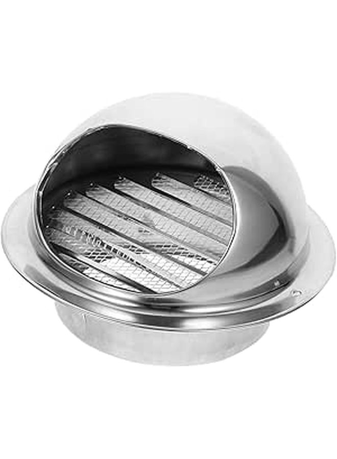 304 Stainless Steel Round Vent Cover Waterproof Soffit Vent for Dryer HVAC Outdoor Exhaust - Image 1