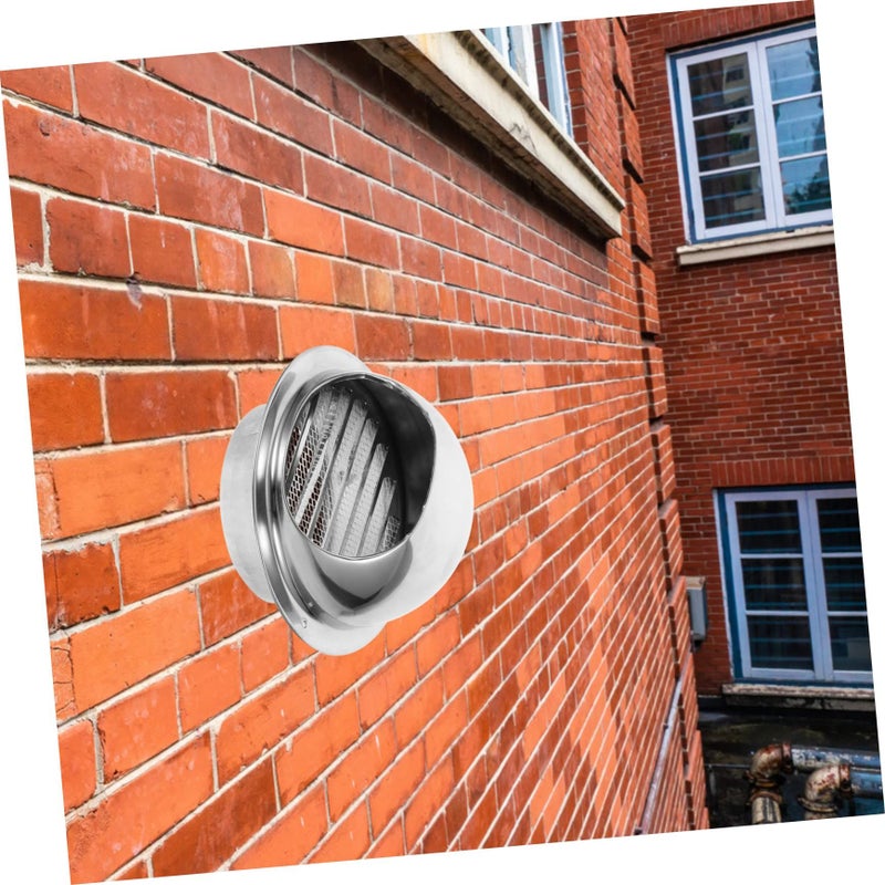 304 Stainless Steel Round Vent Cover Waterproof Soffit Vent for Dryer HVAC Outdoor Exhaust - Image 5