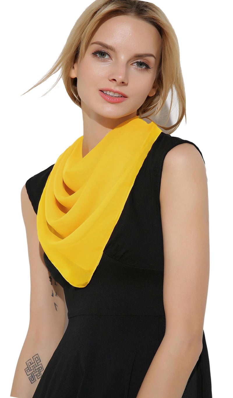 Fairycece Yellow 50s Hair Scarf for Women and Men Costumes - Image 5
