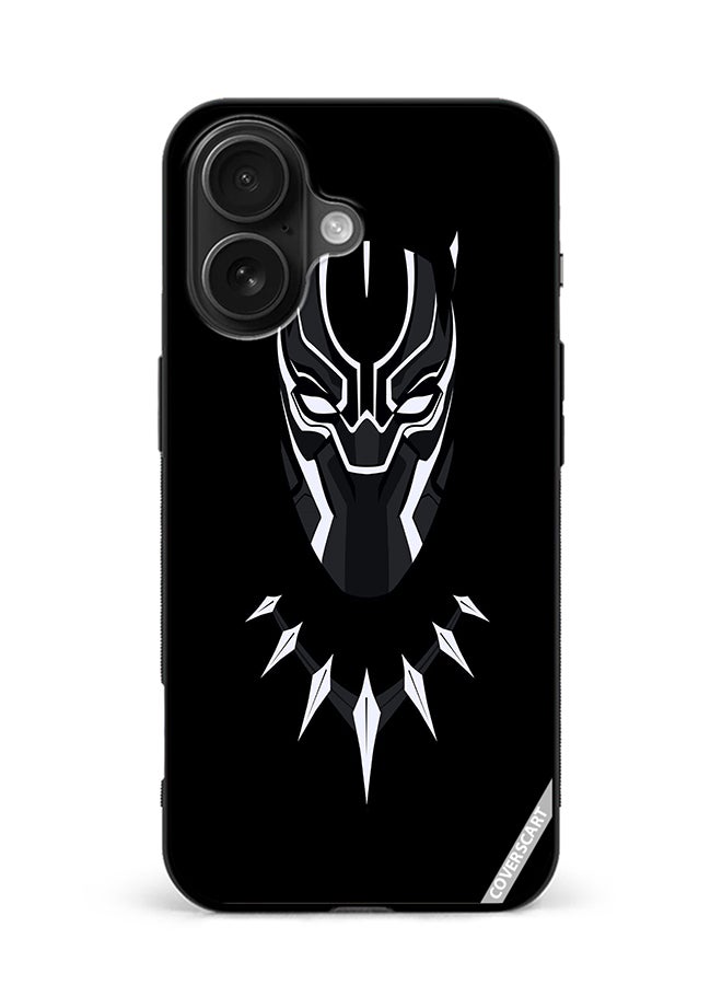 Protective Case Cover For Apple iPhone 16 Black Panther Design Multicolour