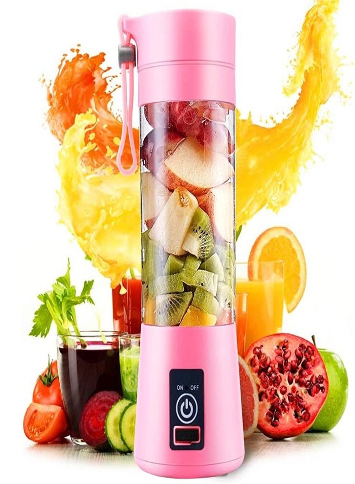 Biki Portable HIGH QUALITY,USB Handheld Rechargeable Juicer Cup, Blender With 6-Blades for Fruits and Vegetables - Image 1