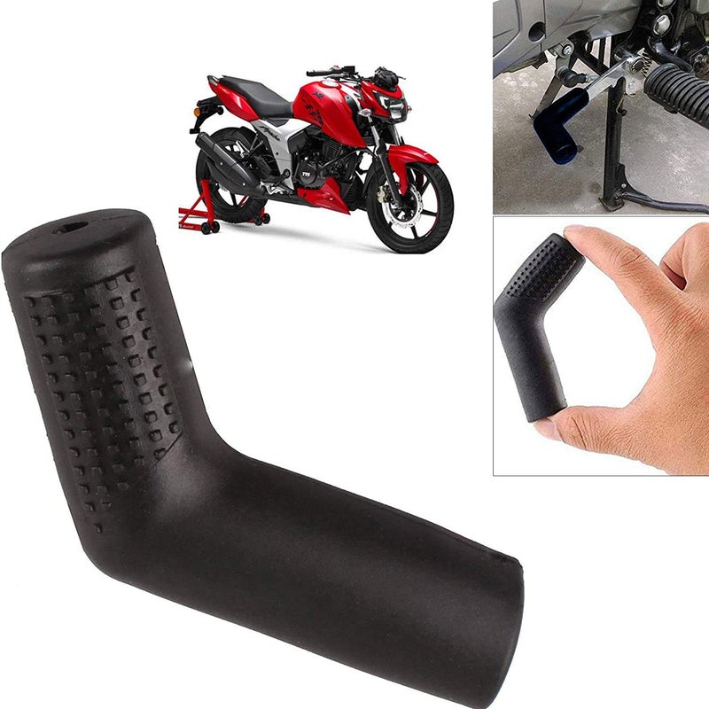 Ramanta Imported Rubber Shiftier Sock Boot and Shoe Protector Shift Cover for TVS Apache RTR 160 4V (Black), Painted Finish