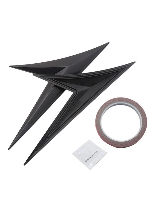Loquat 2-Piece V-Shaped Car Spoiler Side Wing - Image 1