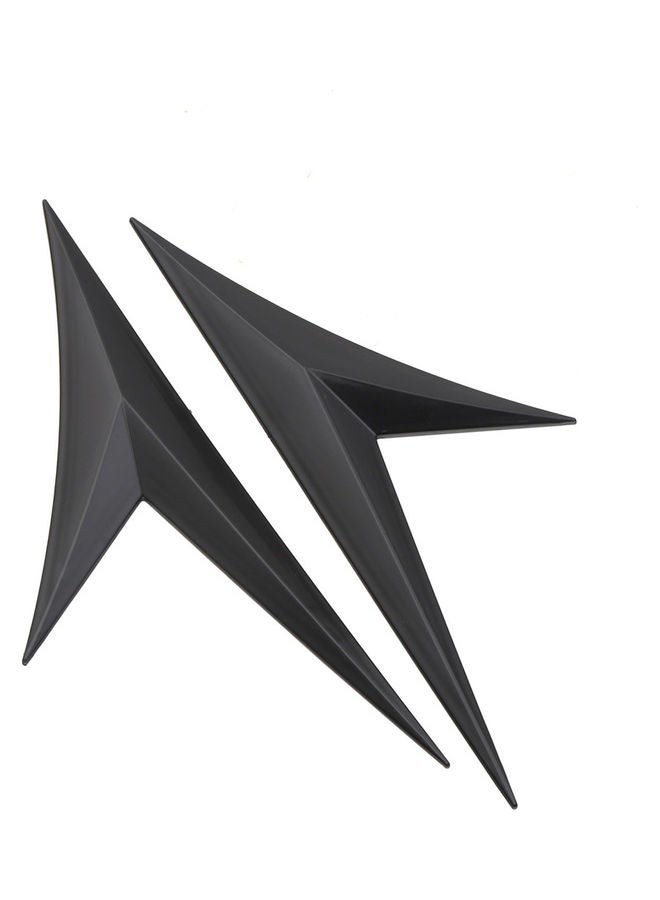 Loquat 2-Piece V-Shaped Car Spoiler Side Wing - Image 2