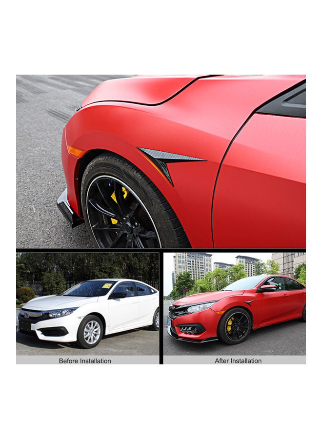 Loquat 2-Piece V-Shaped Car Spoiler Side Wing - Image 4