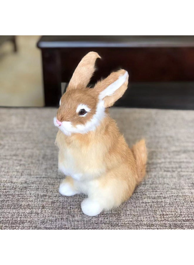Simulation Rabbit Model Rabbit Darling Rabbit Simulation Animal Children's Gifts Crafts Fur Toys Rabbit Ornaments