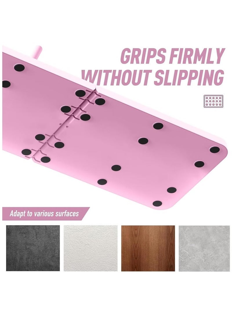 TIGER Pilates Reformer,Foldable Pilates Machine & Equipment for Home Use and Gym Workout,Pilates Sliding Board Suitable for Advanced and Beginners Users,Pilates Equipment with Timer(Pink) - Image 3