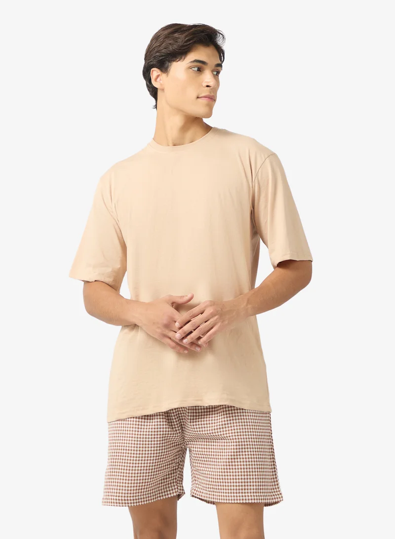 Seventy Five  Nightwear T-Shirt & Shorts Set for Men | Best Price UAE