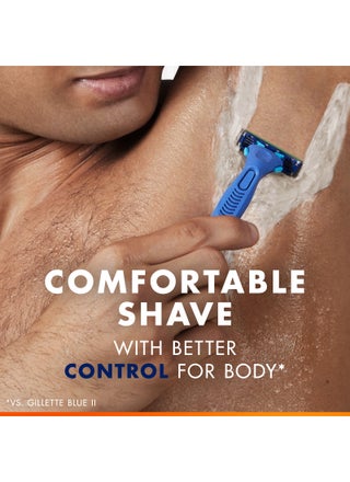 Blue 3 Body Razor: 1 Handle + 4 Carts - view 2