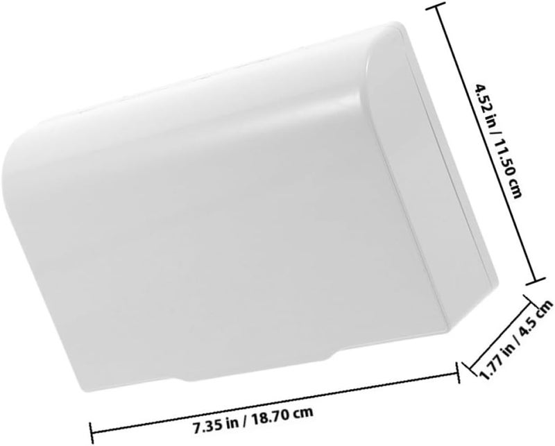 Waterproof Adhesive Wall Socket Cover, White Plastic Dual-gang 86-type Protective Outlet Box for Outdoor Electrical Panel Protection, 2pcs - Image 2