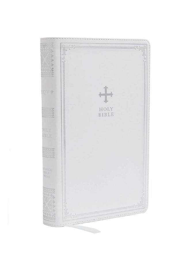 NRSV Catholic Edition Gift Bible, White Leathersoft (Comfort Print, Holy Bible, Complete Catholic Bible, NRSV CE) 