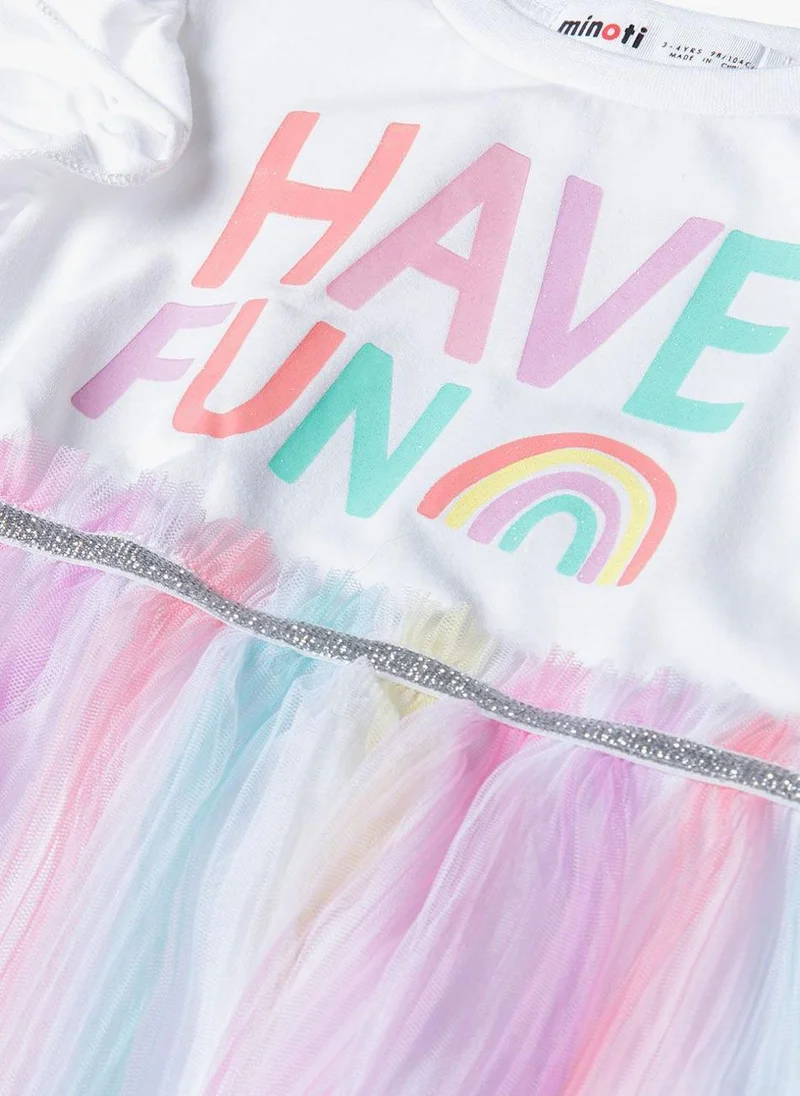 MINOTI Rainbow Tulle Dress