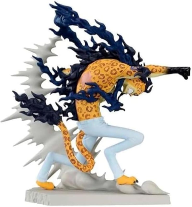 Banpresto BP89378P Rob Lucci One Piece Senkozekkei Action Figure, 10 cm, Multicolor