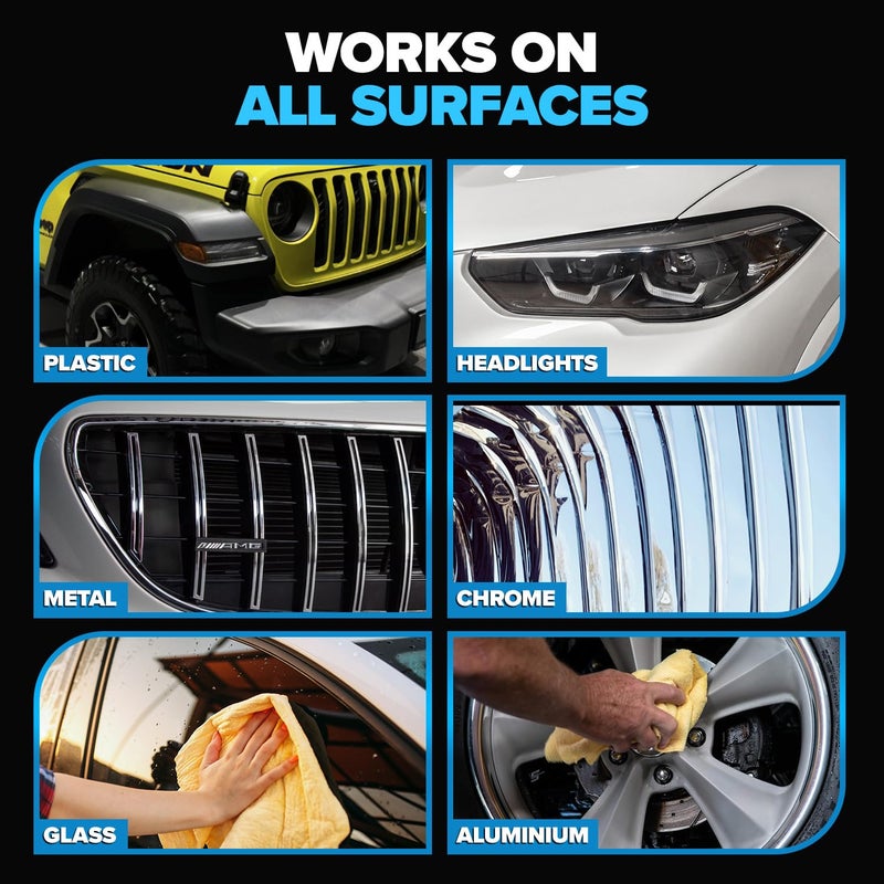 Carfidant Bug and Tar Remover for Cars Exterior with Ceramic Coating - Easily and Safely Clean Bug Splatter, Bird Poop from Paint, Plastic, Rubber, Metal, Chrome, Glass - Pre Wash for Car Detailing - Image 4