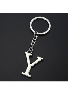 English letter keychain bag pendant 26 uppercase and lowercase letters and numbers keychain European and American small gift customizationY Y