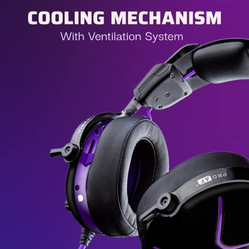 PDP Victrix Pro AF Premium Wired Esports Gaming Headset for PlayStation 5 - Removable Boom Microphone PS4/PS5/PC (Black/Purple) - Image 4