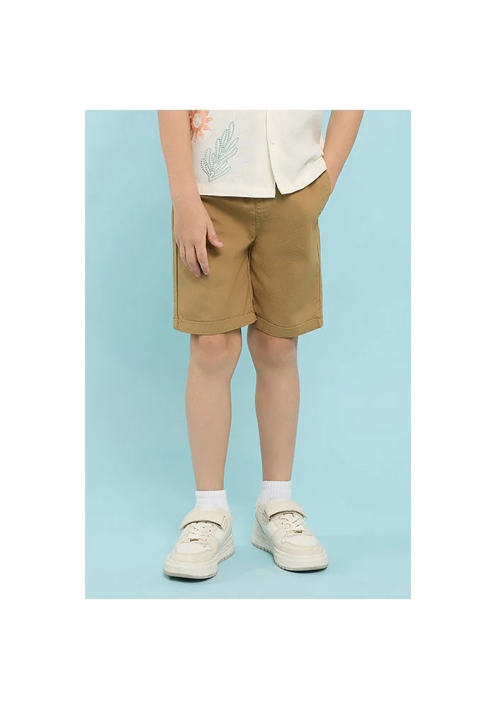 R&b Solid Shorts with Drawstring Waist