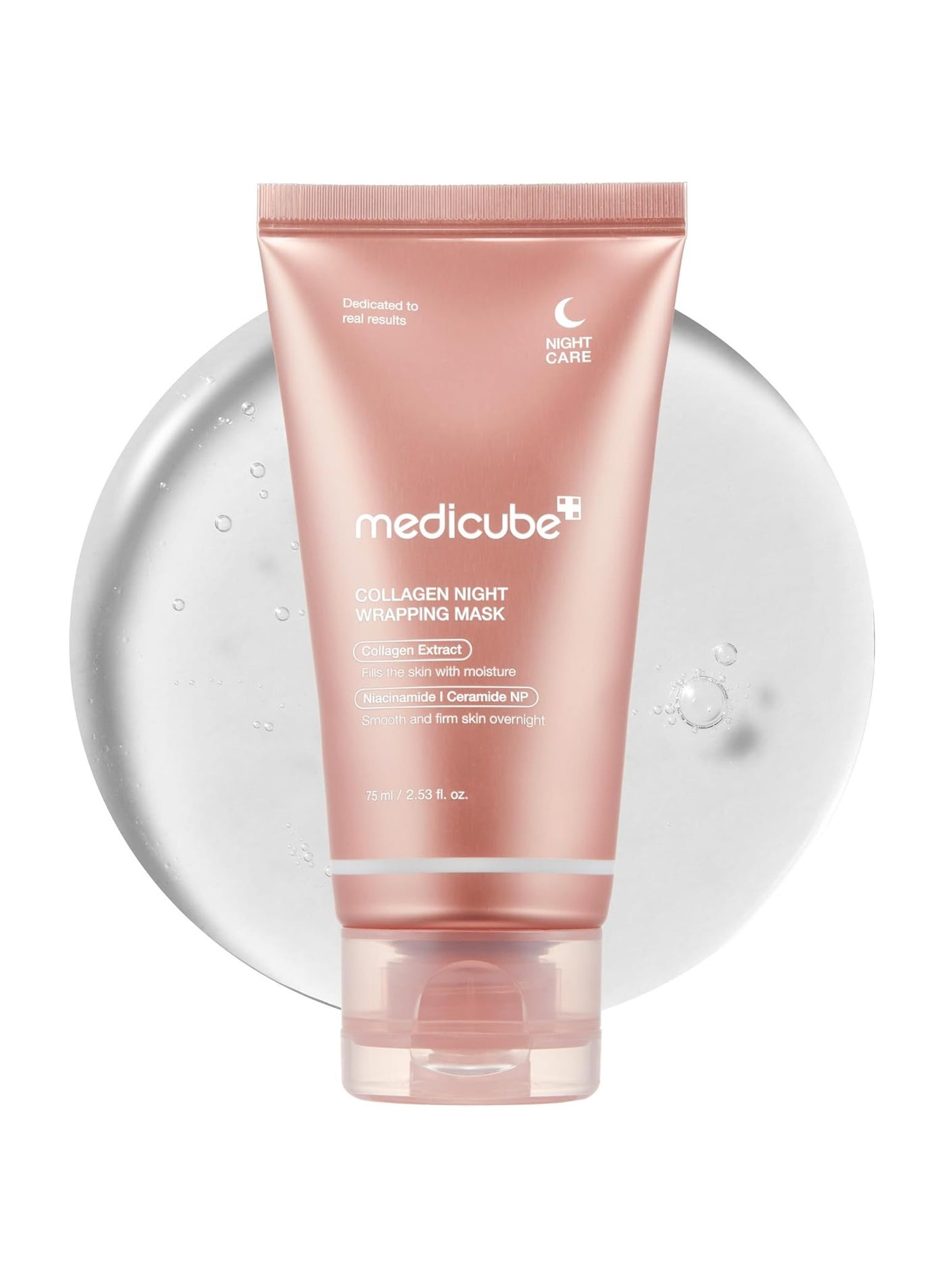 Collagen Overnight Wrapping Peel Off Facial Mask Pack - Elasticity And Hydration Care, Reduces Sagging And Dullness - Hydrolyzed Collagen For Glowing Skin - Korean Skin Care, 2.53 Fl.Oz