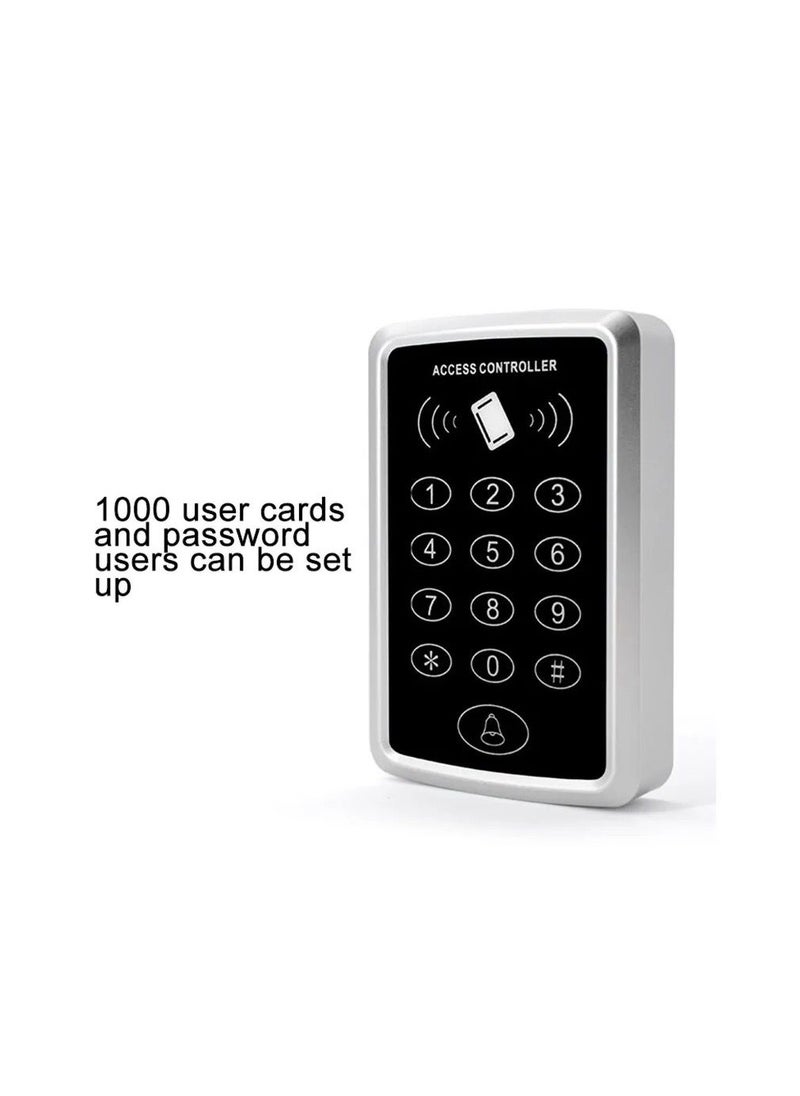 Generic - card. EM Reader RFID Access Control Keypad 125KHz 1000 Users Door Access Control System Door Lock Opener Keypad System - Image 1