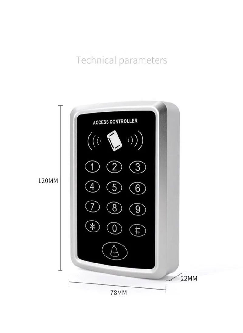 Generic - card. EM Reader RFID Access Control Keypad 125KHz 1000 Users Door Access Control System Door Lock Opener Keypad System - Image 1