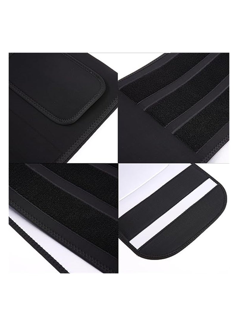 Excefore Silver Waist Trainers for Women Men Belly Fat Waist Trimmer Belt and Sweat Band Back Brace Support for Pain Relief Lumbar Strain Reduce Belly Fat Waistline Unisex Size L  - Image 5