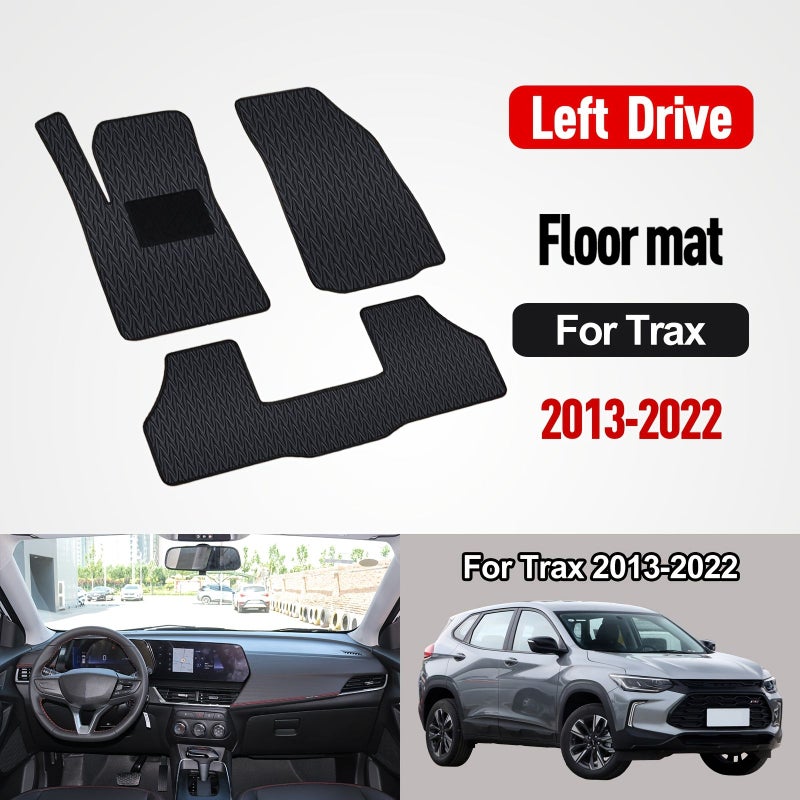 Complete Black Floor Mats Set For Chevy Trax 2013-2022 Front Rear Cargo - Image 4
