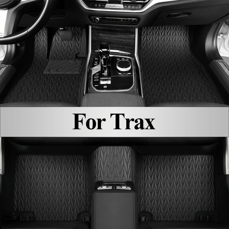 Complete Black Floor Mats Set For Chevy Trax 2013-2022 Front Rear Cargo - Image 3