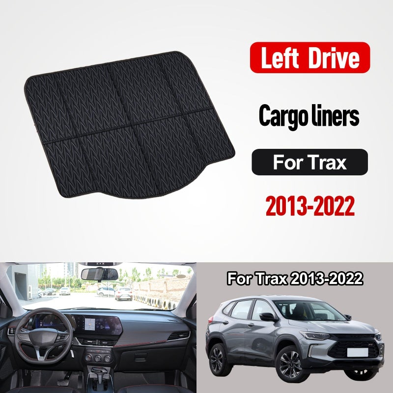 Complete Black Floor Mats Set For Chevy Trax 2013-2022 Front Rear Cargo - Image 5