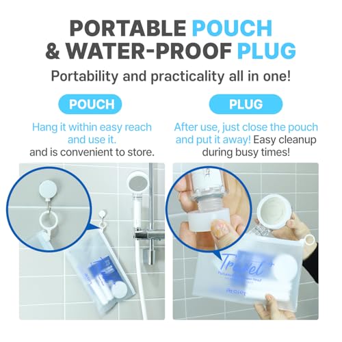 ATOJET Travel Mini Filtered Shower Set Elevating Korea’s Beauty Legacy - Compact & Portable, Filters Included for Softer Skin & Smoother Hair | Includes 2 Filters & Travel Pouch (JNE150-SET-TRVL) - Image 5