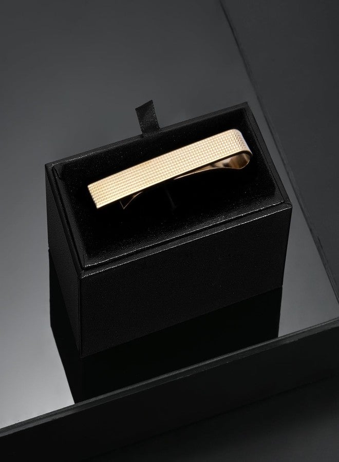 Wynameleri Tie Pin Tie Clip For Men and Boys Matte Frosted Finish Golden in Gift Box - Image 5