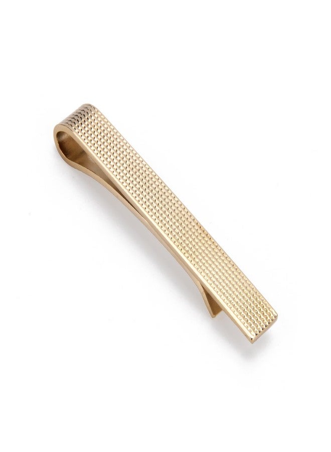 Wynameleri Tie Pin Tie Clip For Men and Boys Matte Frosted Finish Golden in Gift Box - Image 1