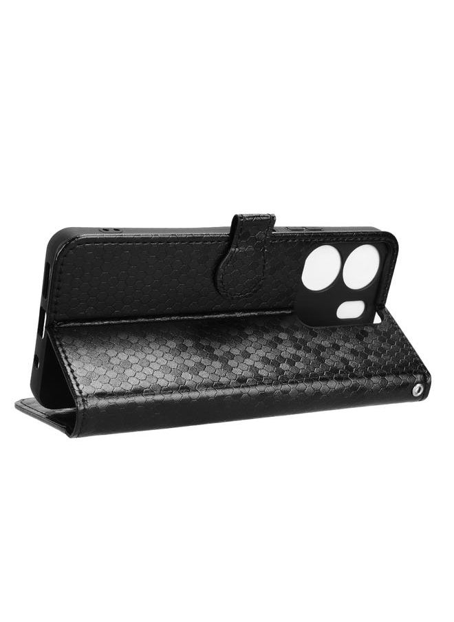 Zaboon Case For BLU View 5 Honeycomb Dot Texture Leather Phone Case  - Image 5