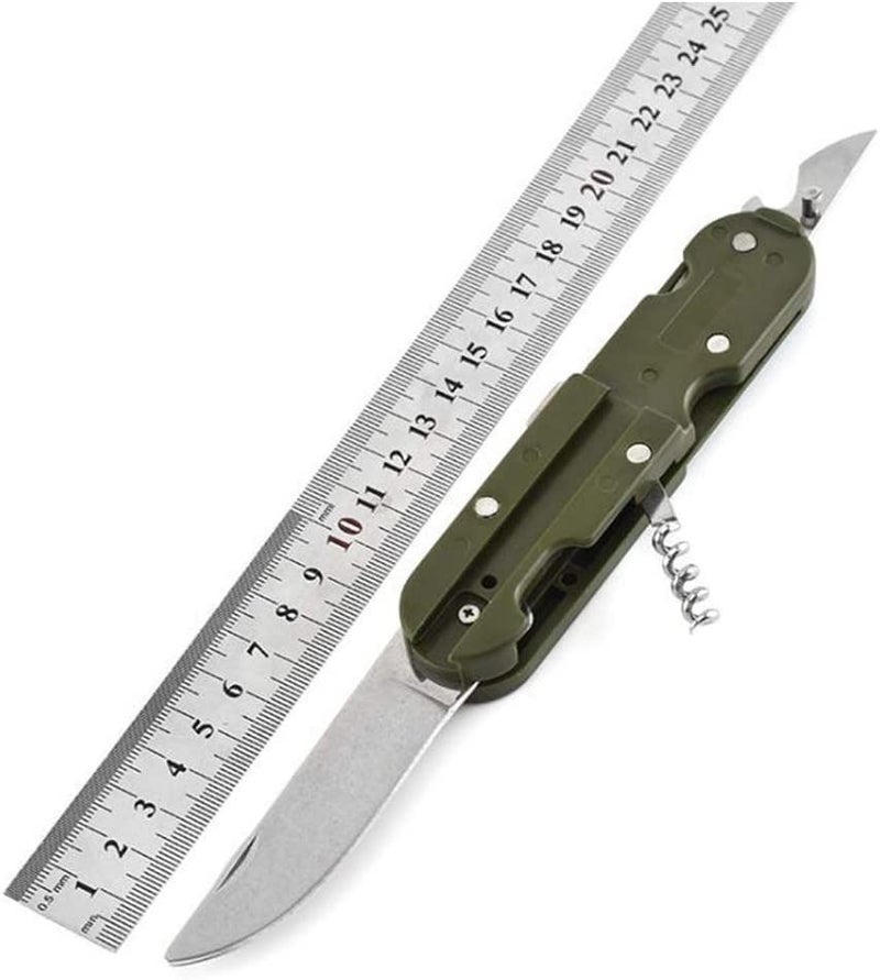 TrekEaze 7 in 1 Camping Cutlery - Portable Outdoor Tableware Combination for Camping, Picnic, Hiking, Trekking - Detachable Spoon, Fork, Folding Knife, Cork Opener, Can Opener, and More - Image 5
