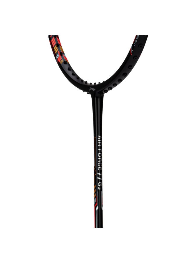 Li-Ning Badminton Racket Air Force G3 (Black/Red/Orange) - 77 grams (Unstrung) - Image 3