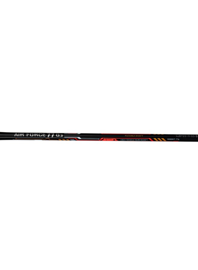 Li-Ning Badminton Racket Air Force G3 (Black/Red/Orange) - 77 grams (Unstrung) - Image 4