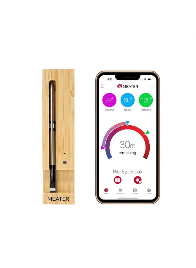 MEATER The Original True Wireless Smart Meat Thermometer for the Oven Grill Kitchen BBQ Smoker Rotisserie with Bluetooth and WiFi Digital Connectivity  - Image 1
