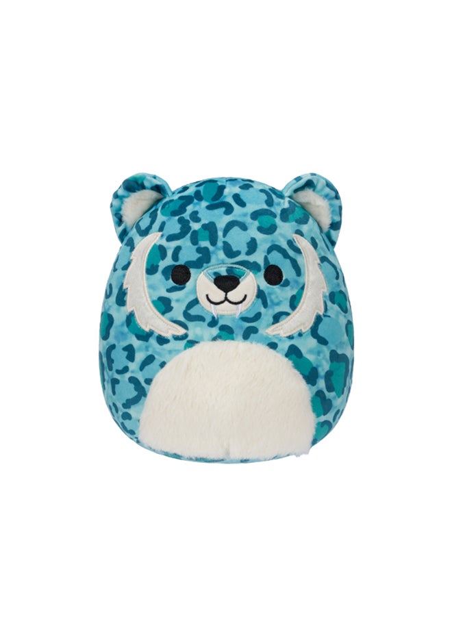 Squishmallows 7.5 inch Little Plush Griff inch Aqua Saber Tooth Tiger Officially Licensed Kellytoy Plush Toy Colorful Soft Gift for Kids Girls & Boys Washable Squishy Stuff Toy Multicolor All Age  - Image 1