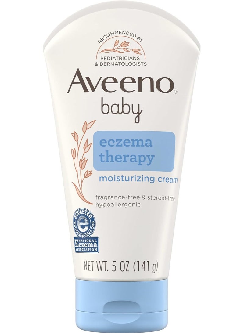 Aveeno Baby Eczema Therapy Moisturizing Cream, 5 Ounce (141g) - Image 1