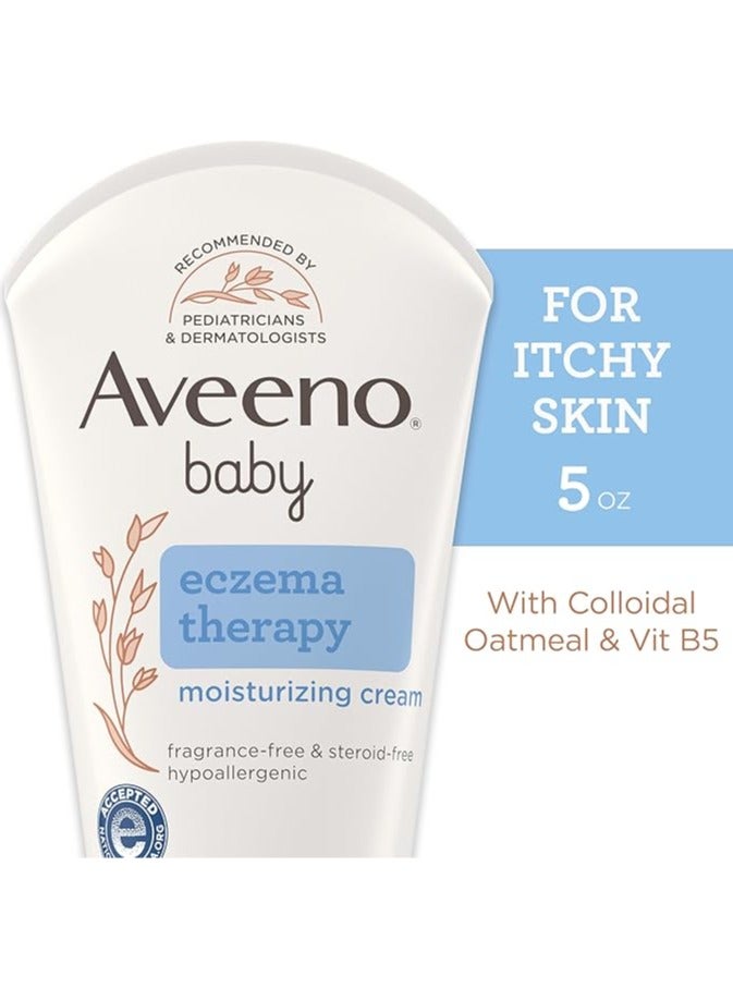 Aveeno Baby Eczema Therapy Moisturizing Cream, 5 Ounce (141g) - Image 2