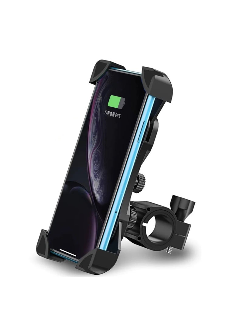 Earldom Motorcycle Bike Phone Mount - One Hand Operation, Strong Grip,360 Degree Rotation, Universal Fit, Shock Resistant(Keeps Your Mobile Phone From Getting Hurt Internally), CE Certified - Top Choice for Riders Black - Image 4