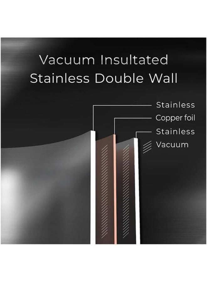 Tiger Stainless Steel Vacuum Insulated Bottle with Handle - Beige - Image 3