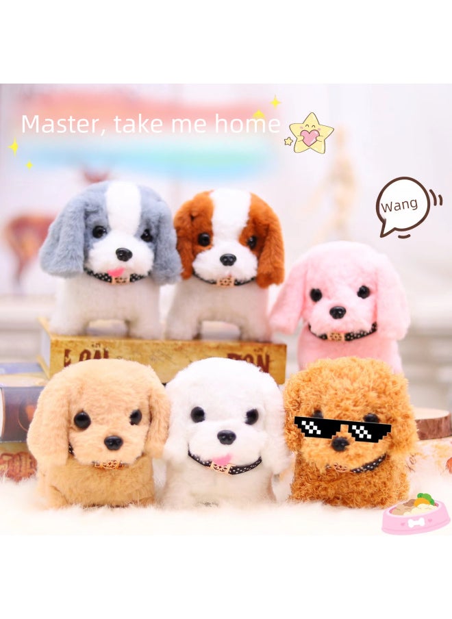 Tiktok Electric Dog Simulation Plush Teddy Electric Puppy Will Walk And Call Tail-shaking Stall Electronic Pet Wholesale-Specifications:Cheap Version Of Little Golden Retriever  - Image 3