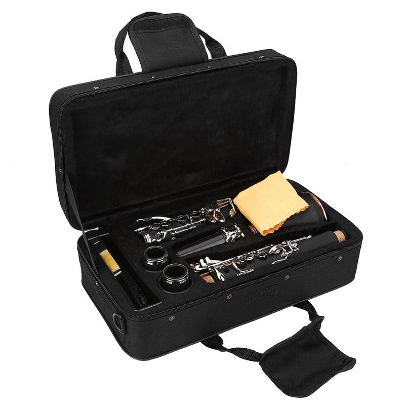Bb Clarinet: 17-key Bakelite Bb Clarinet - Smooth Distinct Timbre Portable Clarinet Case With Accessories For Marching Band Jazz Classical Music - Image 3