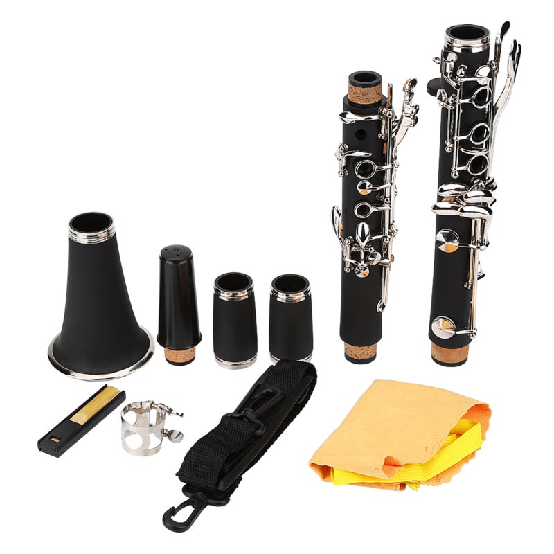 Bb Clarinet: 17-key Bakelite Bb Clarinet - Smooth Distinct Timbre Portable Clarinet Case With Accessories For Marching Band Jazz Classical Music - Image 2