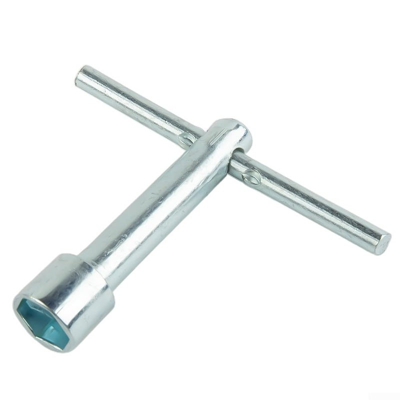 10mm Hex Socket Wrench T Handle Set 2 Piece Deep Nut Driver with Knurled Grip - Image 4